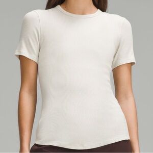 NWT | Lululemon Hold Tight Short Sleeve | color Bone | size 10